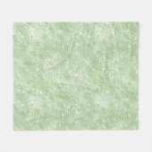 シルクモアレ小さな模様のライムグリーン フリースブランケット (正面(横))