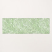 シルクモアレ小さな模様のライムグリーン ヨガマット (裏面(横))