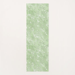 シルクモアレ小さな模様のライムグリーン ヨガマット
