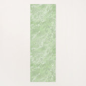 シルクモアレ小さな模様のライムグリーン ヨガマット (裏面)