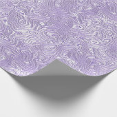 シルクモアレ小パターン薄紫ラベンダー ラッピングペーパー (角)
