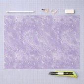 シルクモアレ小パターン薄紫ラベンダー 薄葉紙 (クラフト)