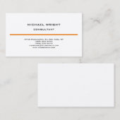 シルクモダンプレーンシンプルミニマリスト 名刺 (正面/裏面)