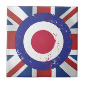 シルクモダン効果風化ターゲットUnion Jack タイル (正面)