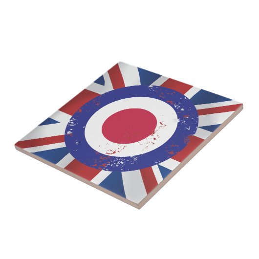 シルクモダン効果風化ターゲットUnion Jack タイル (側面)