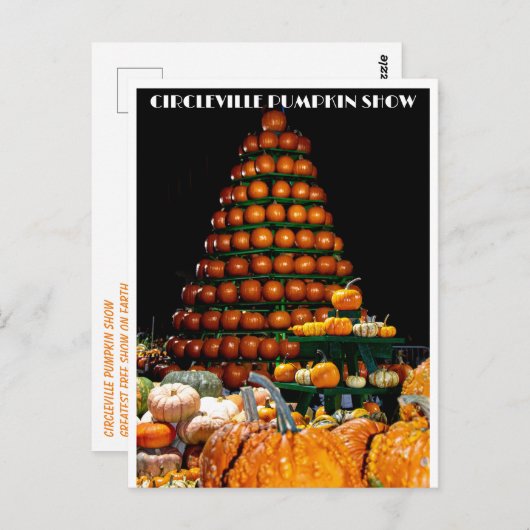 シルクレビールカボチャのショーはがき ポストカード (正面/裏面)