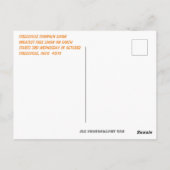 シルクレビールカボチャのショーはがき ポストカード (裏面)