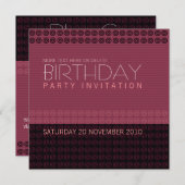 シルクレンストリペスすべての行事パーティの招待状 招待状 (正面/裏面)