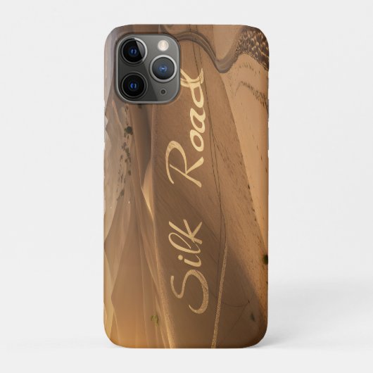 シルクロード砂漠風景タイポグラフィーアート Case-Mate iPhoneケース (裏)