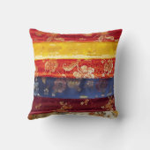 シルク中国のパッチワーク模様 クッション (裏面)