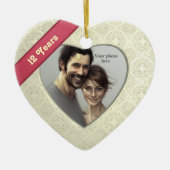 シルク効果12周年:写真を追加 セラミックオーナメント (正面)