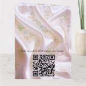 シルク数々の質感のバラの花束 カード (裏面)