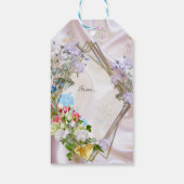 シルク数々の質感のバラの花束 ギフトタグ (裏面)