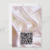 シルク数々の質感のバラの花束 招待状 (裏面)