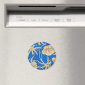 シルク日本のファブリック – 青とベージュ マグネット (インサイチュ (食洗機))