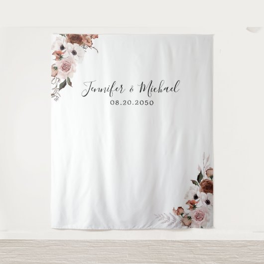 シルク結婚フローラの儀式の背景 タペストリー (正面)