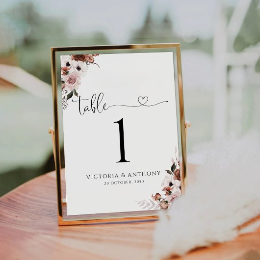 シルク結婚フローラの表番号 テーブルナンバー