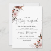 シルク結婚フローラ式招待状 招待状 (正面)