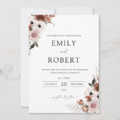 シルク結婚フローラ式招待状 招待状 (正面)