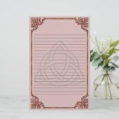 シルク裏地トリケトラ 便箋 (スタンド正面)