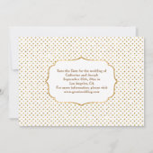 シルク&クリームグリッターホワイトパール保存日 セーブザデート (裏面)