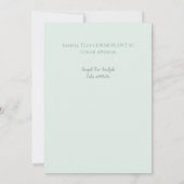 シルク ダマスク - 結婚式招待状カード (裏面)