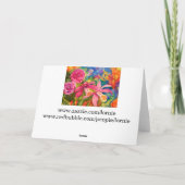 シルクIイ信じンジェルバイブル引用文グリーティングカード カード (裏面)