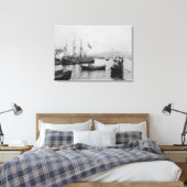シルケチ港からイスタンブールのガラタの景色 キャンバスプリント (インサイチュ (寝室))