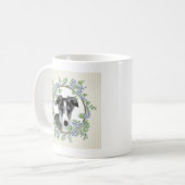 シルケンウィンドハウンドパピーマグ コーヒーマグカップ (正面左)