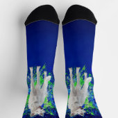 シルケンウィンドハウンド（ばちゃばちゃ）跳ねる ソックス (上部)