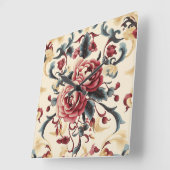 シルケンバラ王朝 スクエア壁時計 (傾斜)