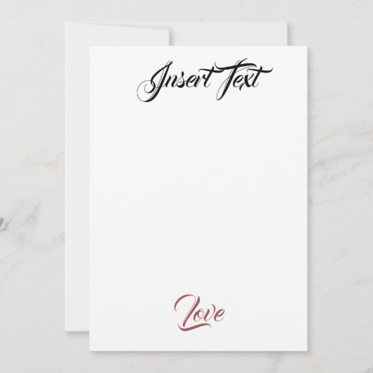 シルケンバラ 招待状 (裏面)