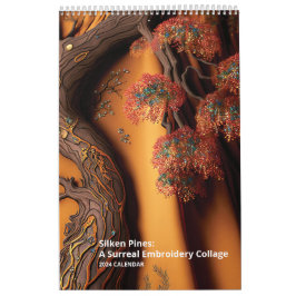 シルケンパインズ：シュール刺繍コラージュ カレンダー