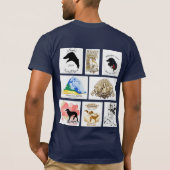 シルケンフェストロゴ男性のTシャツ最終版 Tシャツ (裏面)