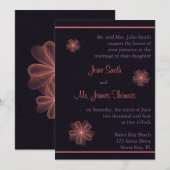 シルケンフラワーズ ウェディング 招待状 (正面/裏面)