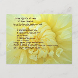 シルサラダレシピ葉書 ポストカード