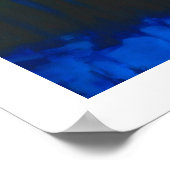 シルジャン湖の冬の夕日 ポスター (角)