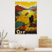 シルスエンガディンヴィンテージ旅行 ポスター (キッチン)