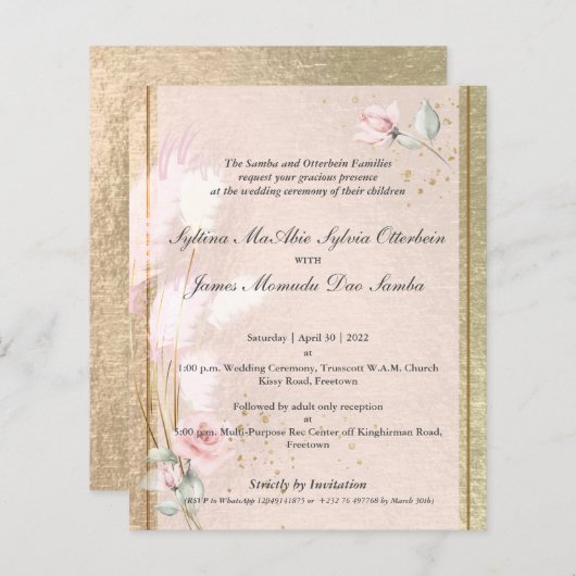 シルティカスタムナ5cラグジュアリーピンクパンパスグラス (正面/裏面)