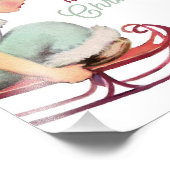 シルド・ウォール・アートのヴィンテージ・クリスマスエンジェル フォトプリント            (角)