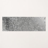 シルバお洒落スターグリッターパーソナライズされた ヨガマット (正面(横))