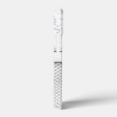 シルバきらきら光るー効果パタパーソナライズされたーン Case-Mate iPhoneケース (裏面 / 右)