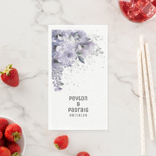 シルバきらめくーの長結婚いディナーナプキンス (インサイチュ)