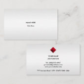 シルバエレガントググレーシェード 名刺 (正面/裏面)