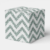 シルバエレガントグレイフェイクグリッターシェブロン フェイバーボックス (裏面サイド)