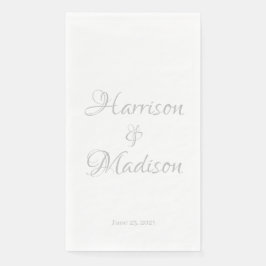 シルバエレガントススクリプカスタムトのカップル名結婚: