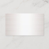 シルバエレガントフェイクイニシャイモダンープレーンラグジュアリーシック 名刺 (裏面)