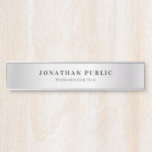 シルバエレガントフェイクー名テンプレートグラマラス長 サインプレート (正面)