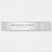 シルバエレガントフェイクー名テンプレートグラマラス長 サインプレート (正面)