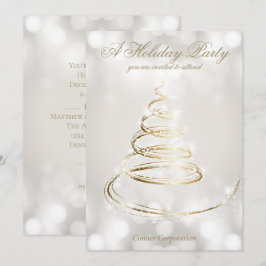 シルバエレガントンシャンパンカンパニーホリデーパーティー 招待状